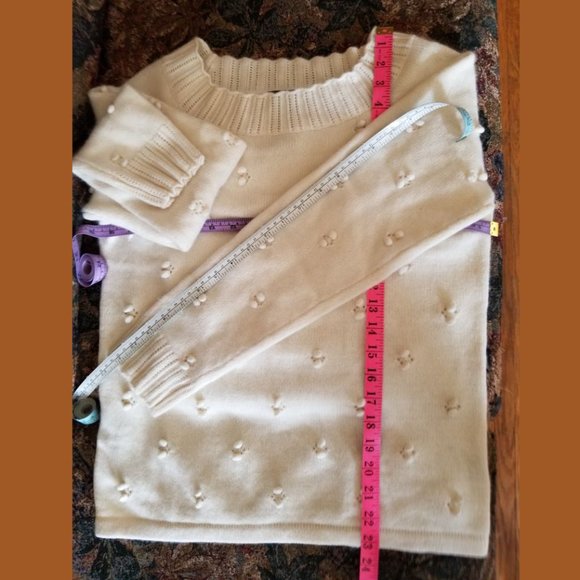 Vintage 90s, soft angora sweater, M, S, Jones of New York, bobble pattern f & b - Picture 4 of 7